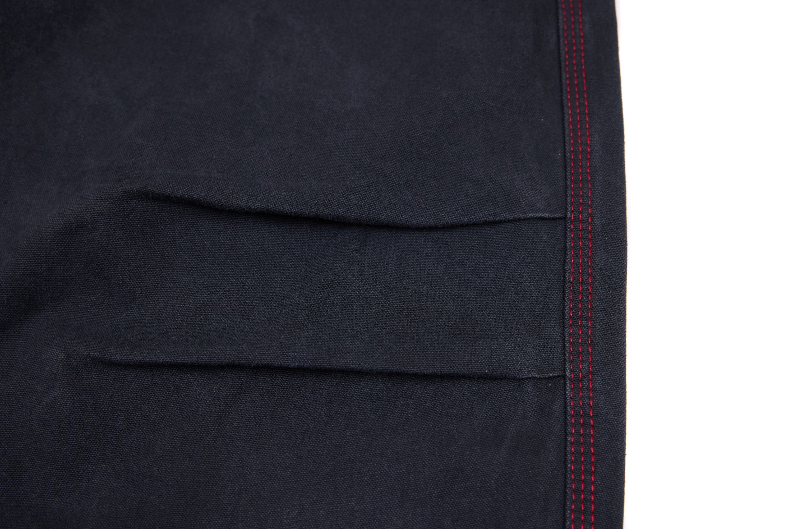 Barrel Leg Denim Pants with Red Contrast Stitching | Omirad