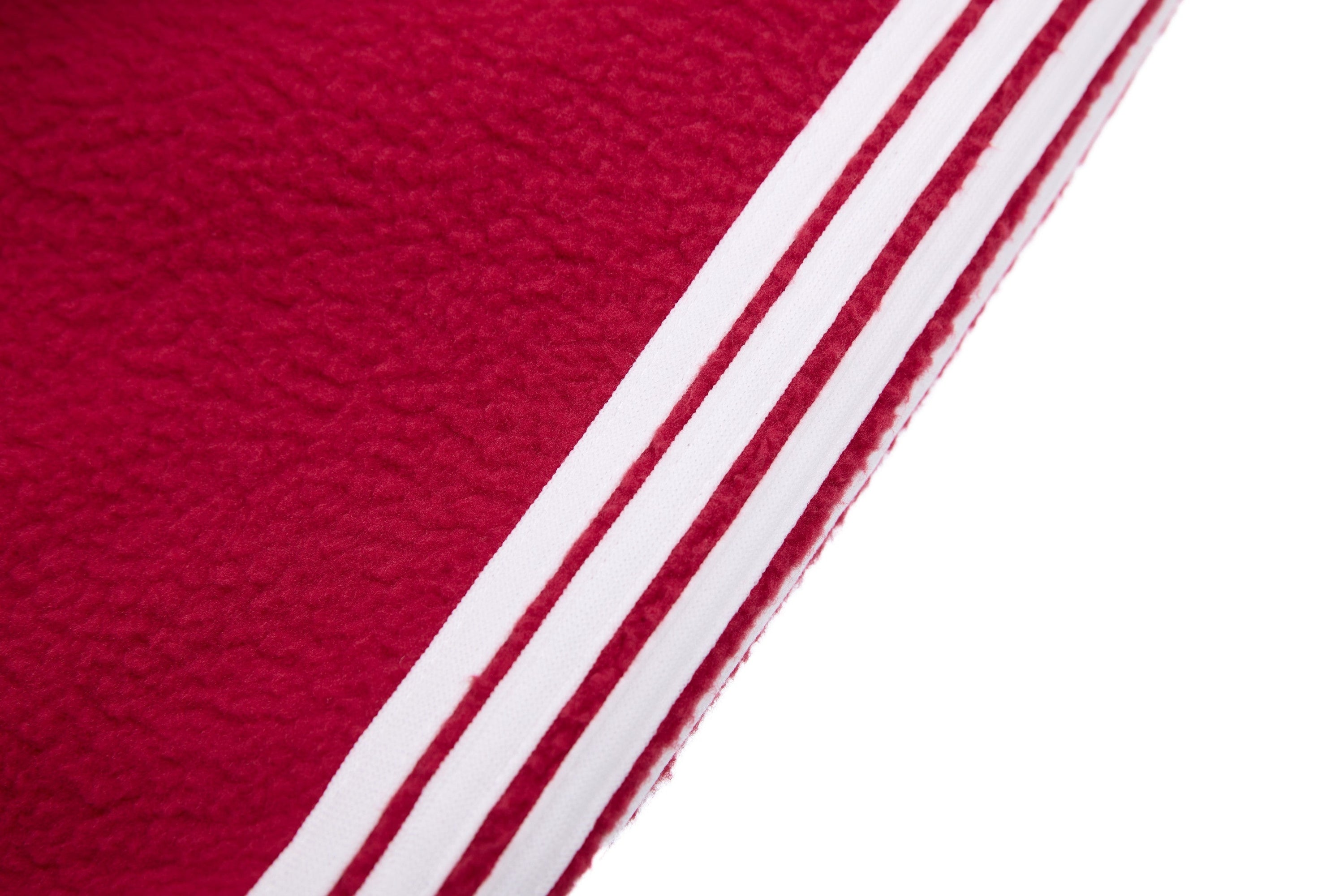 SES Fleece Track Jacket | Cropped Zip-Up with Stripe Sleeves