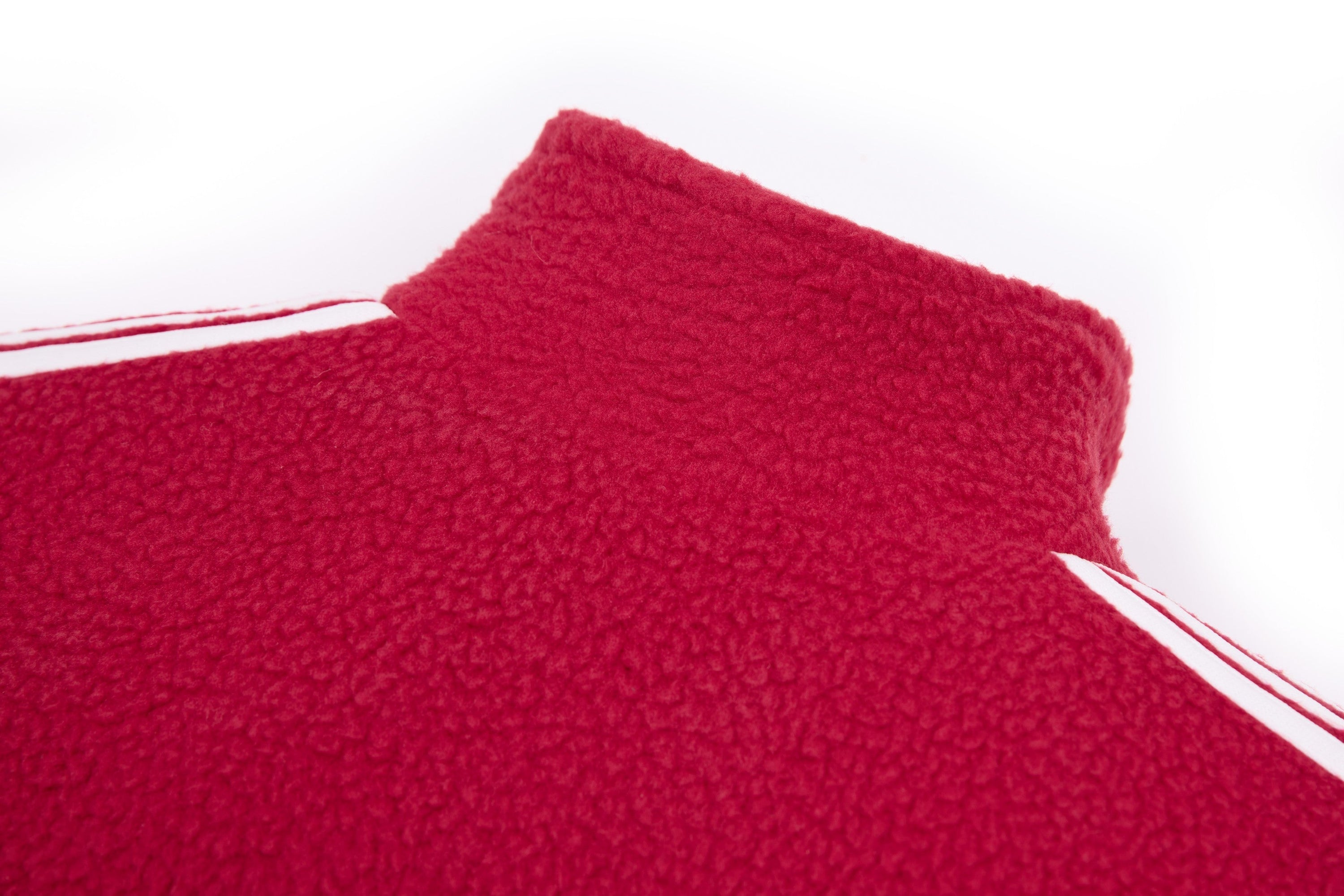 SES Fleece Track Jacket | Cropped Zip-Up with Stripe Sleeves