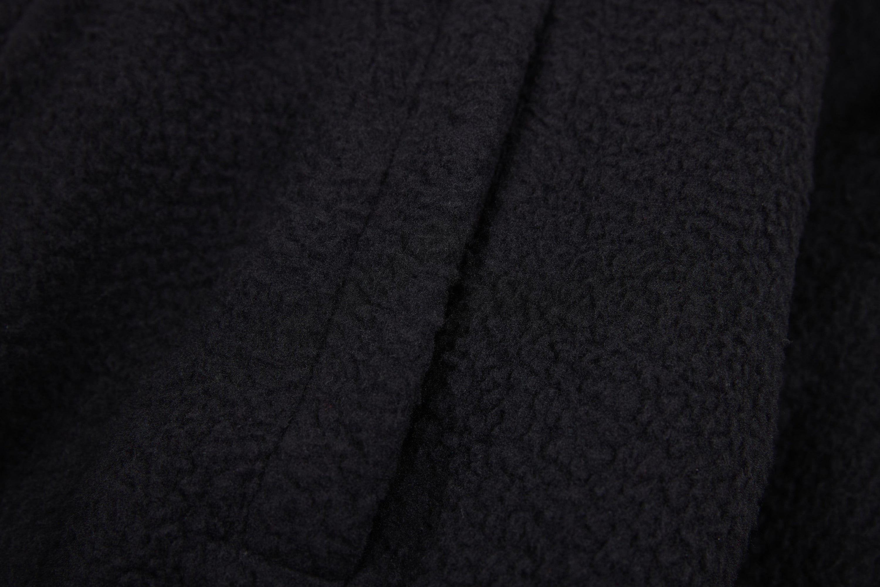 SES Oversized Fleece Track Jacket | Black with Stripe Sleeves