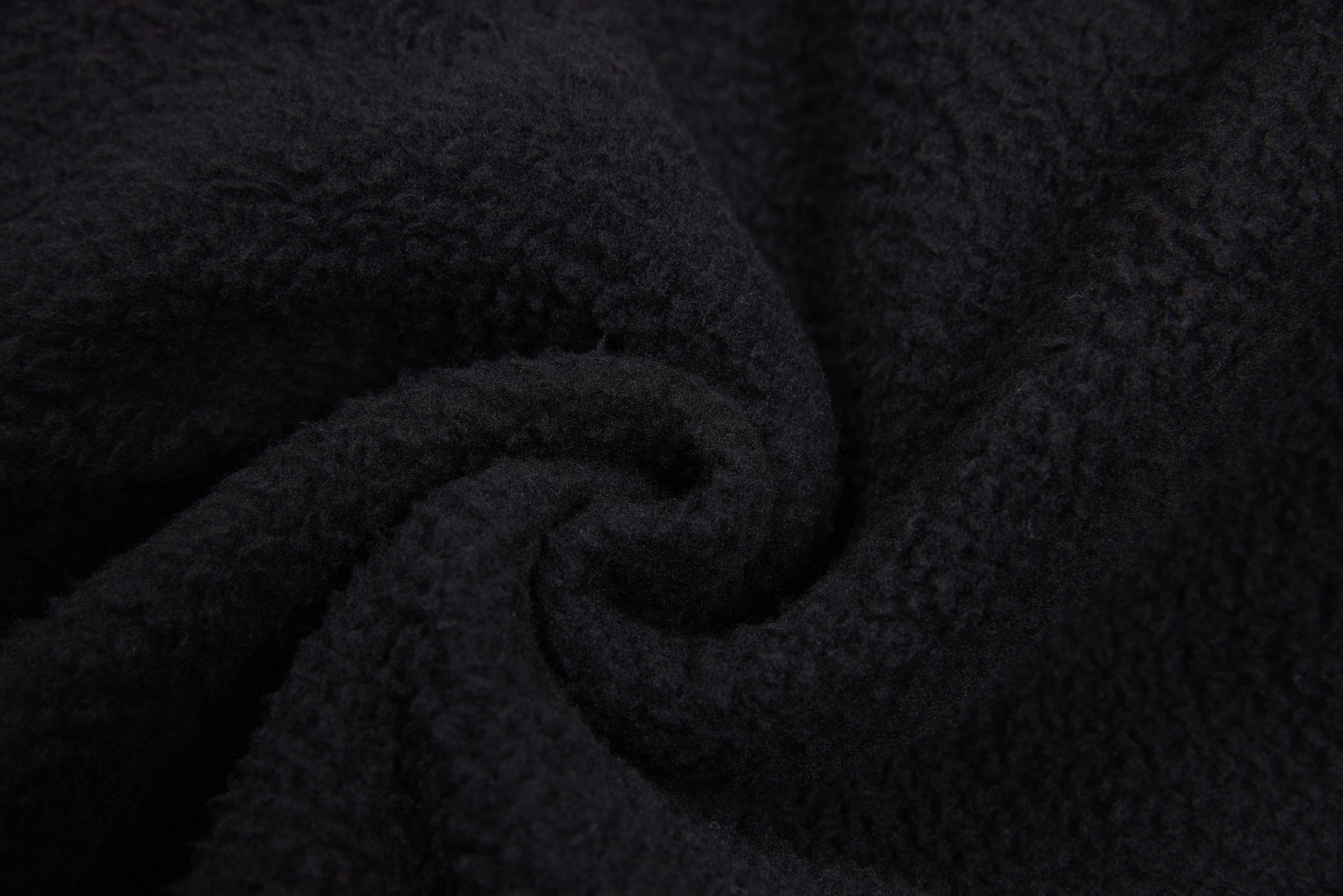 SES Oversized Fleece Track Jacket | Black with Stripe Sleeves