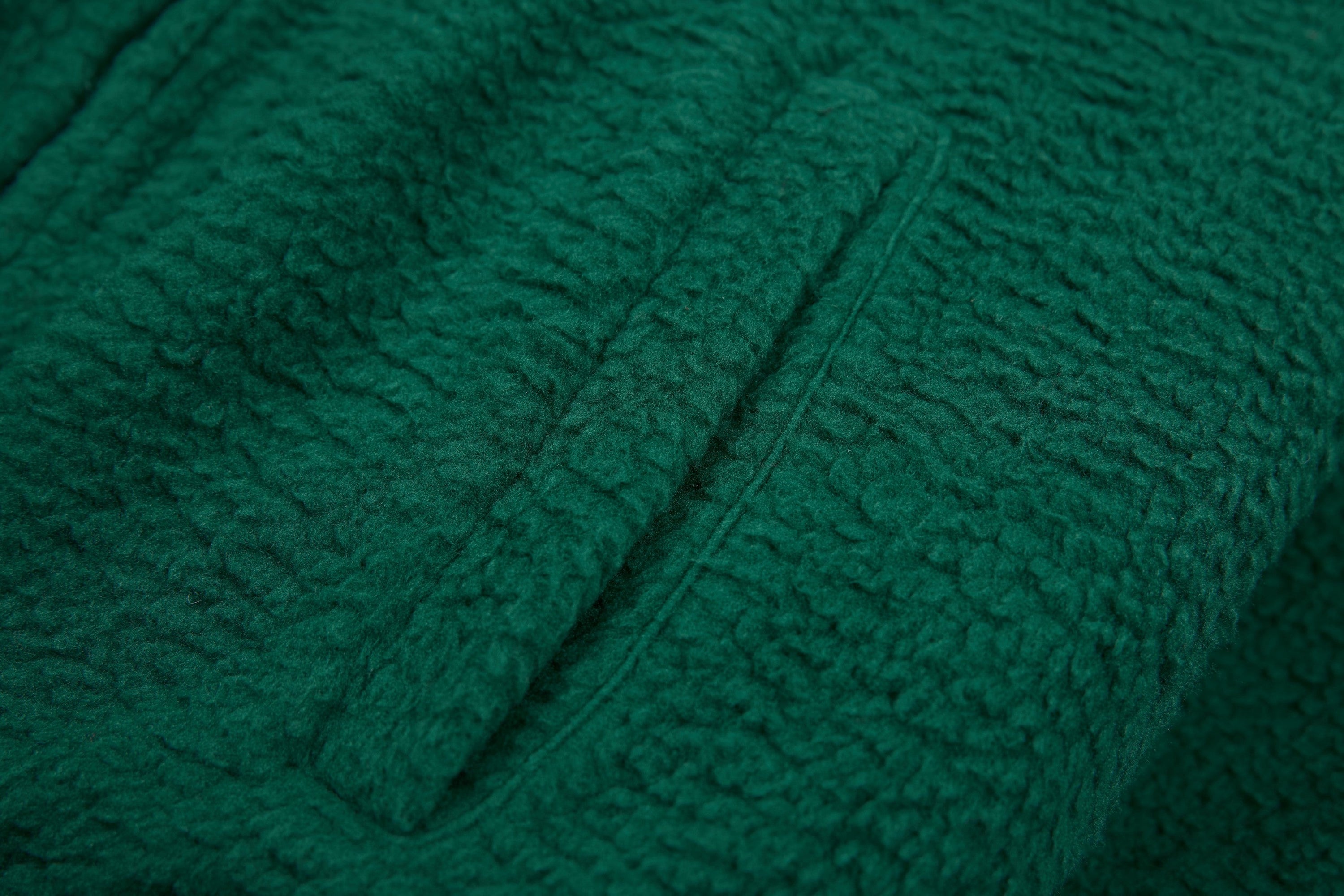 Oversized Sherpa Fleece Track Jacket with Stripe Sleeves