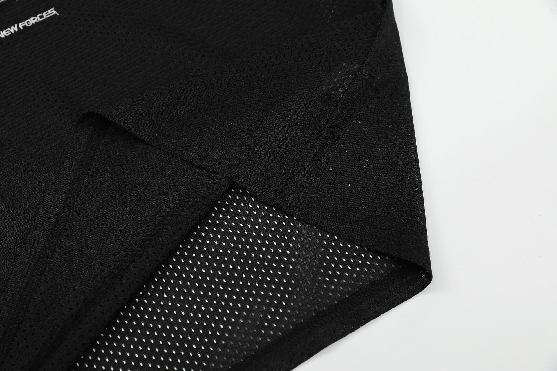 VIP Mesh Football Tee | Leather-Look Panels Streetwear Jersey