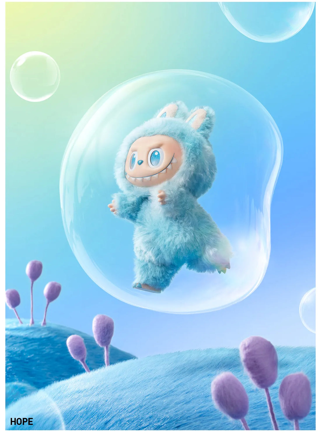 POP MART Labubu HOPE Plush Doll Keychain – The Monsters Energy Series Limited Edition
