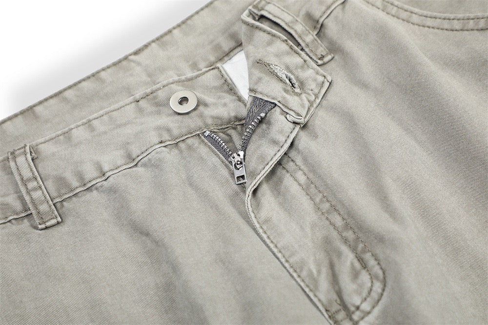 Curved-Panel Cargo Wide-Leg Pants | Balloon Silhouette