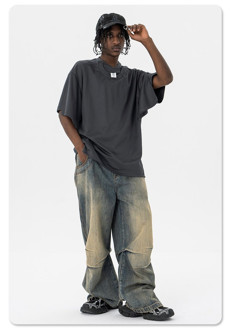 Omirad Dual-Layer Optical Illusion Oversized T-Shirt