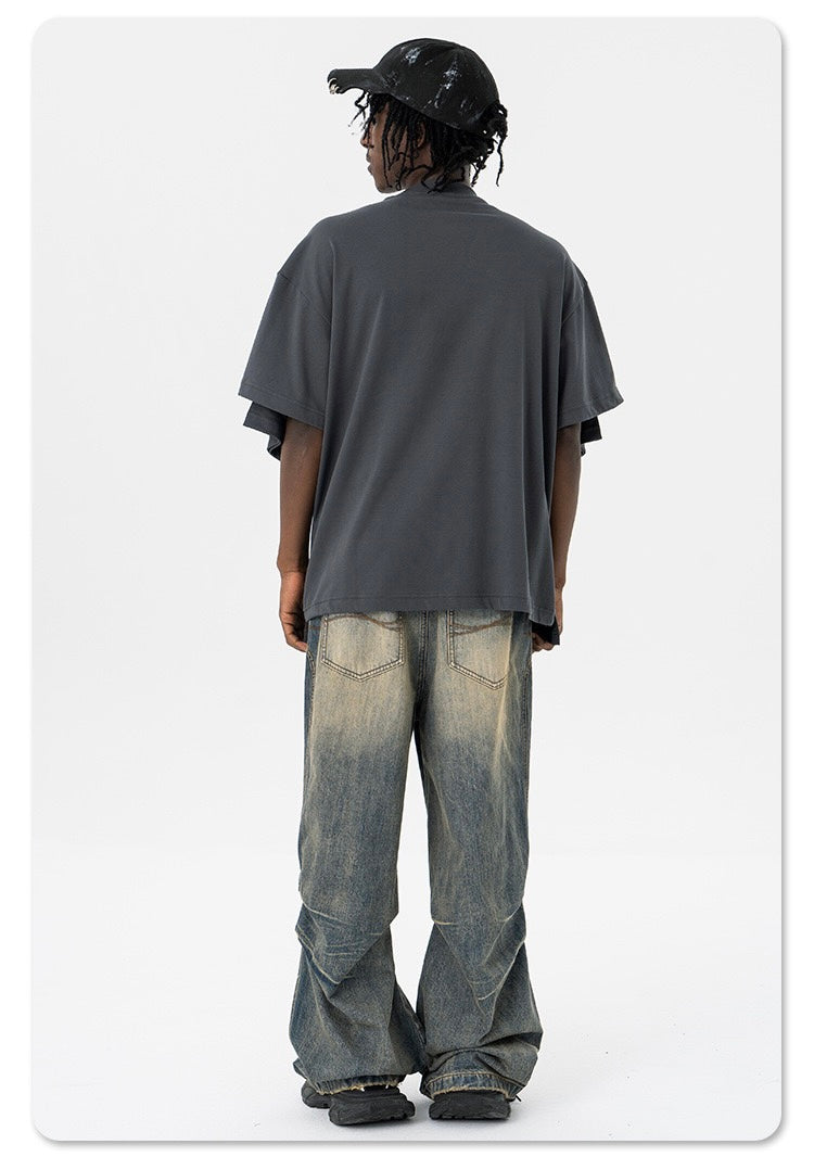 Omirad Dual-Layer Optical Illusion Oversized T-Shirt