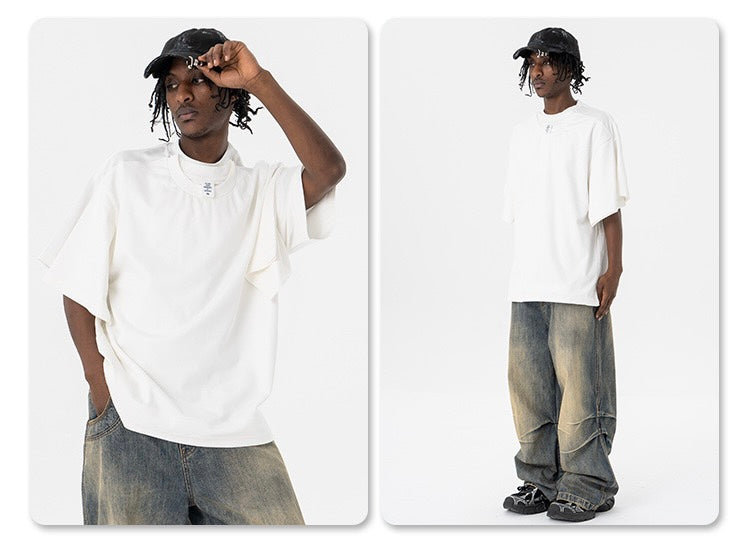 Omirad Dual-Layer Optical Illusion Oversized T-Shirt