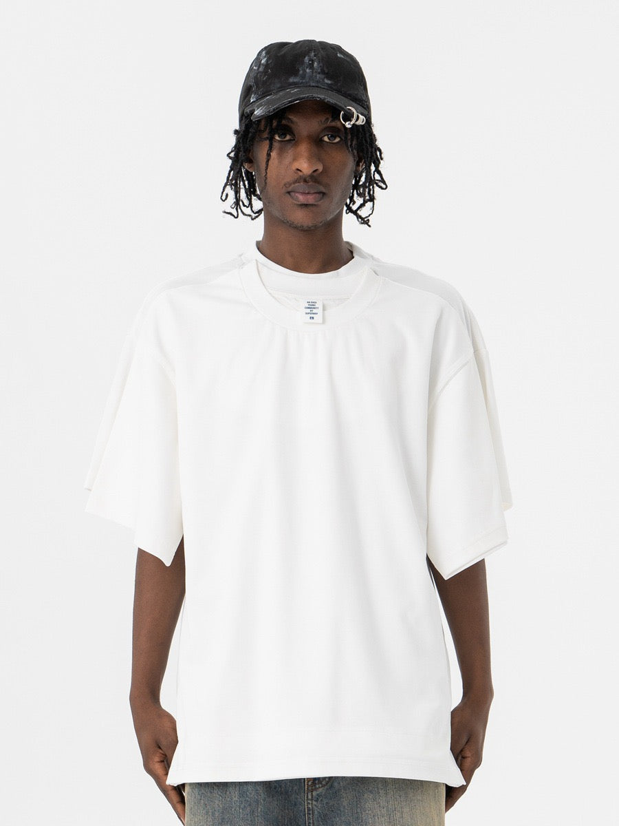 Omirad Dual-Layer Optical Illusion Oversized T-Shirt
