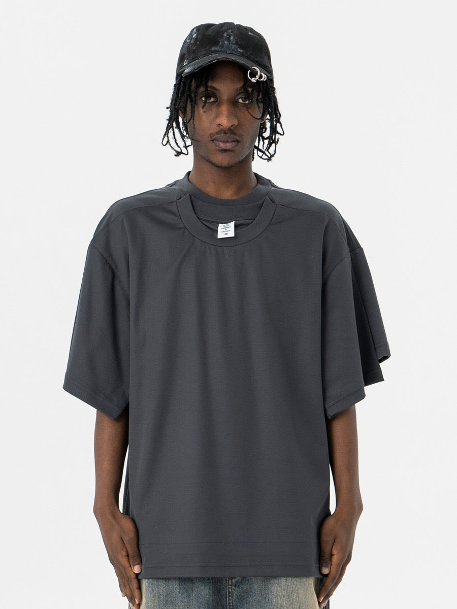 Omirad Dual-Layer Optical Illusion Oversized T-Shirt