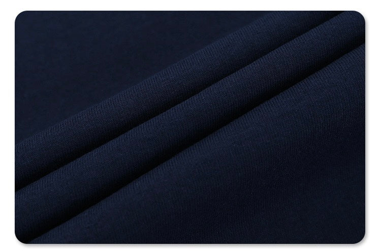Retro Varsity Crest Football Tee | Oversized Navy Jersey
