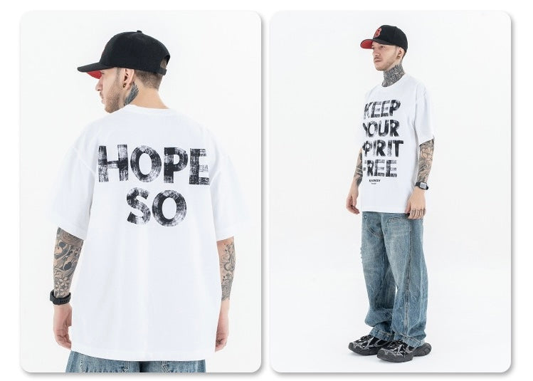 Omirad Keep Your Spirit Free Oversized Graphic Tee