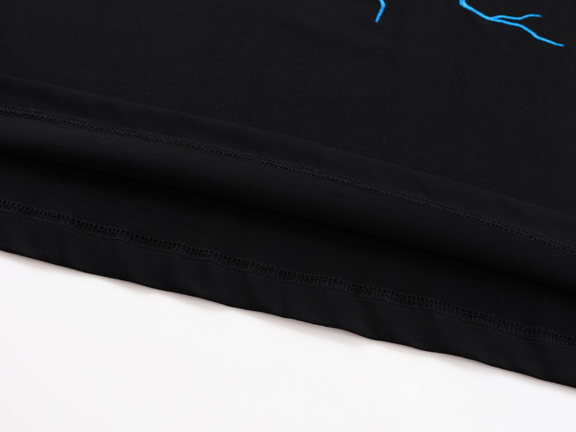 Omirad Lightning Star Oversized Graphic Tee | Black & Blue