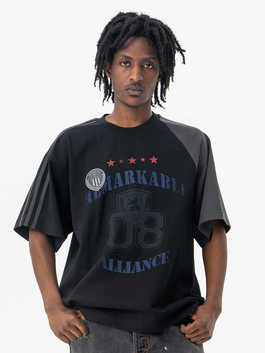 Omirad Alliance Varsity Tee | Contrast Panel Collegiate T-Shirt