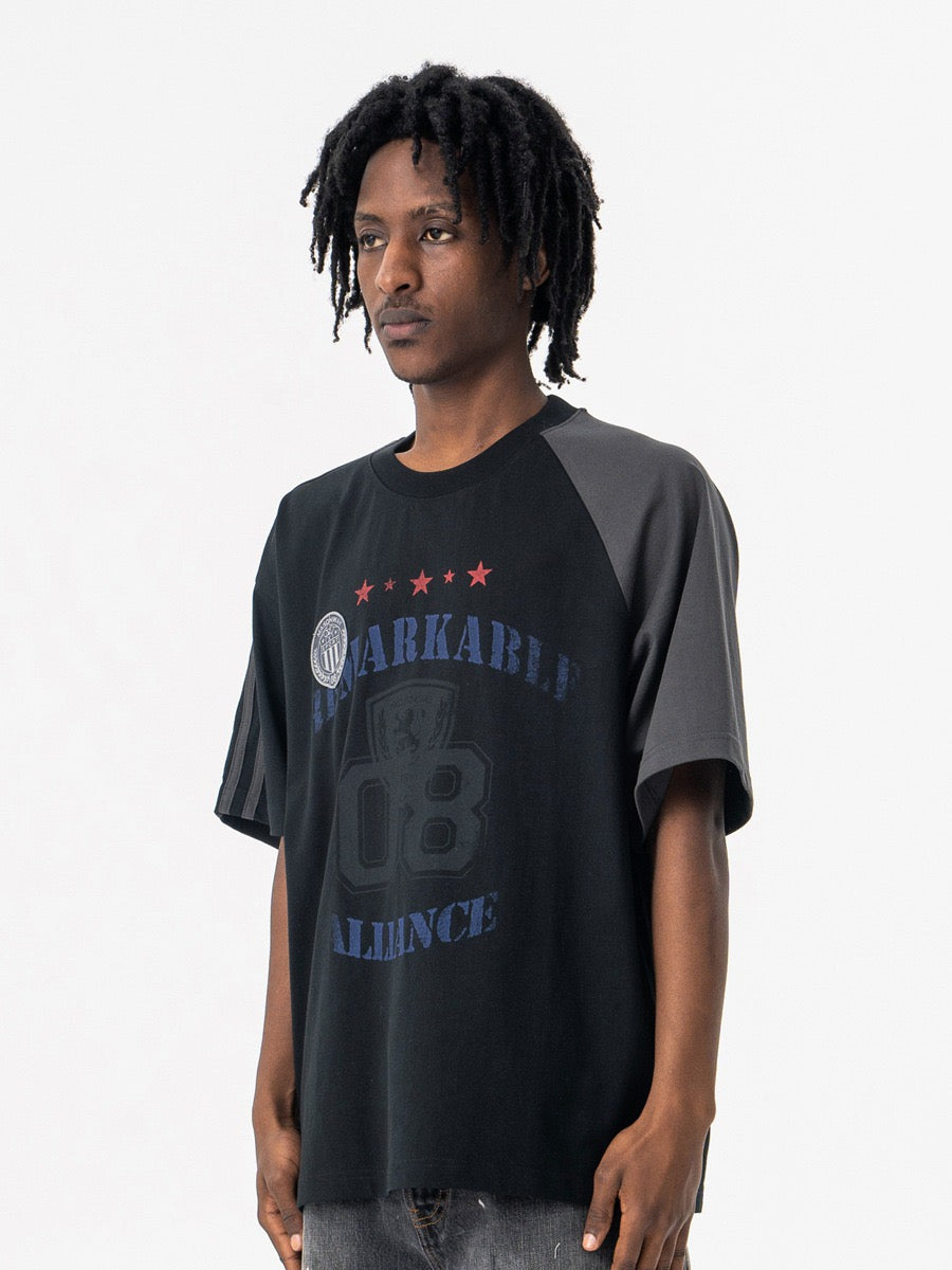 Omirad Alliance Varsity Tee | Contrast Panel Collegiate T-Shirt