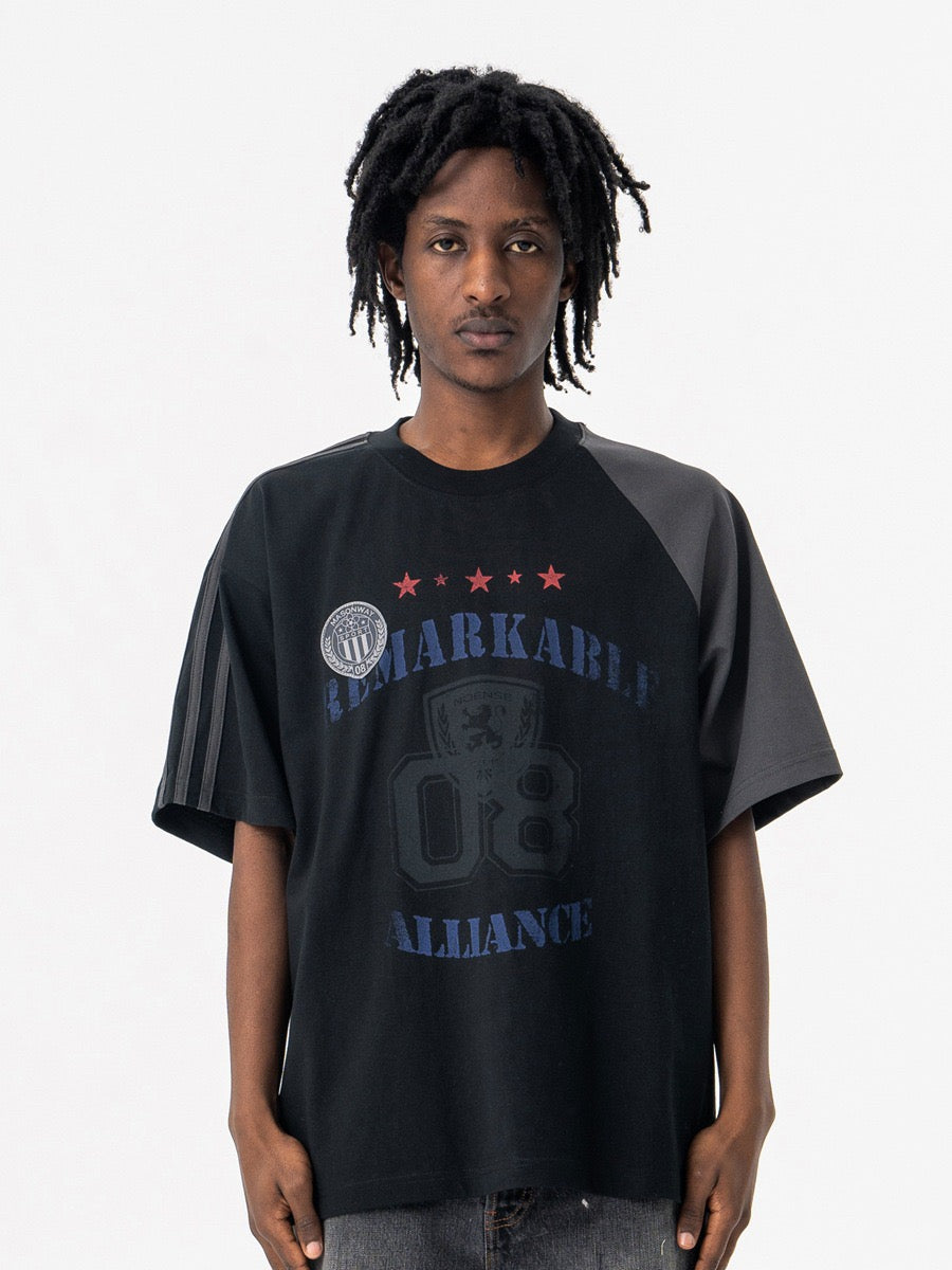 Omirad Alliance Varsity Tee | Contrast Panel Collegiate T-Shirt