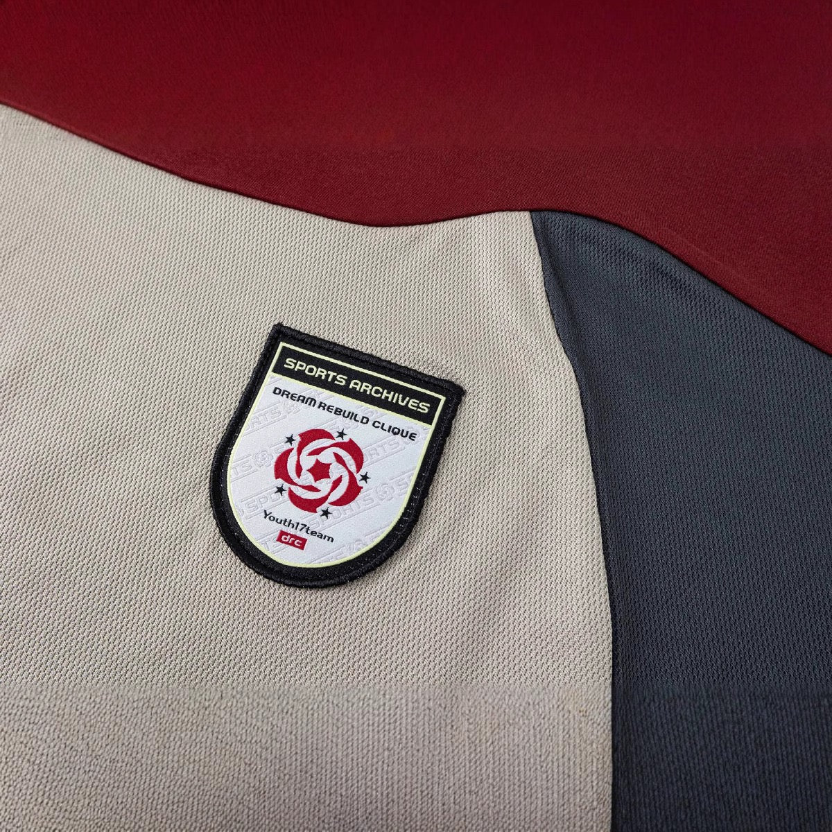 Omirad Crest Panel Tee | Retro Colorblock Oversized T-Shirt
