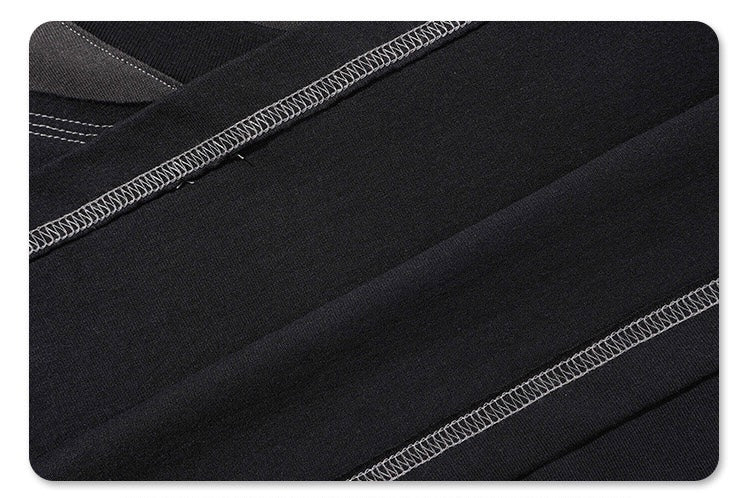 Deconstructed Patchwork Panel Oversized T-Shirt | Streetwear