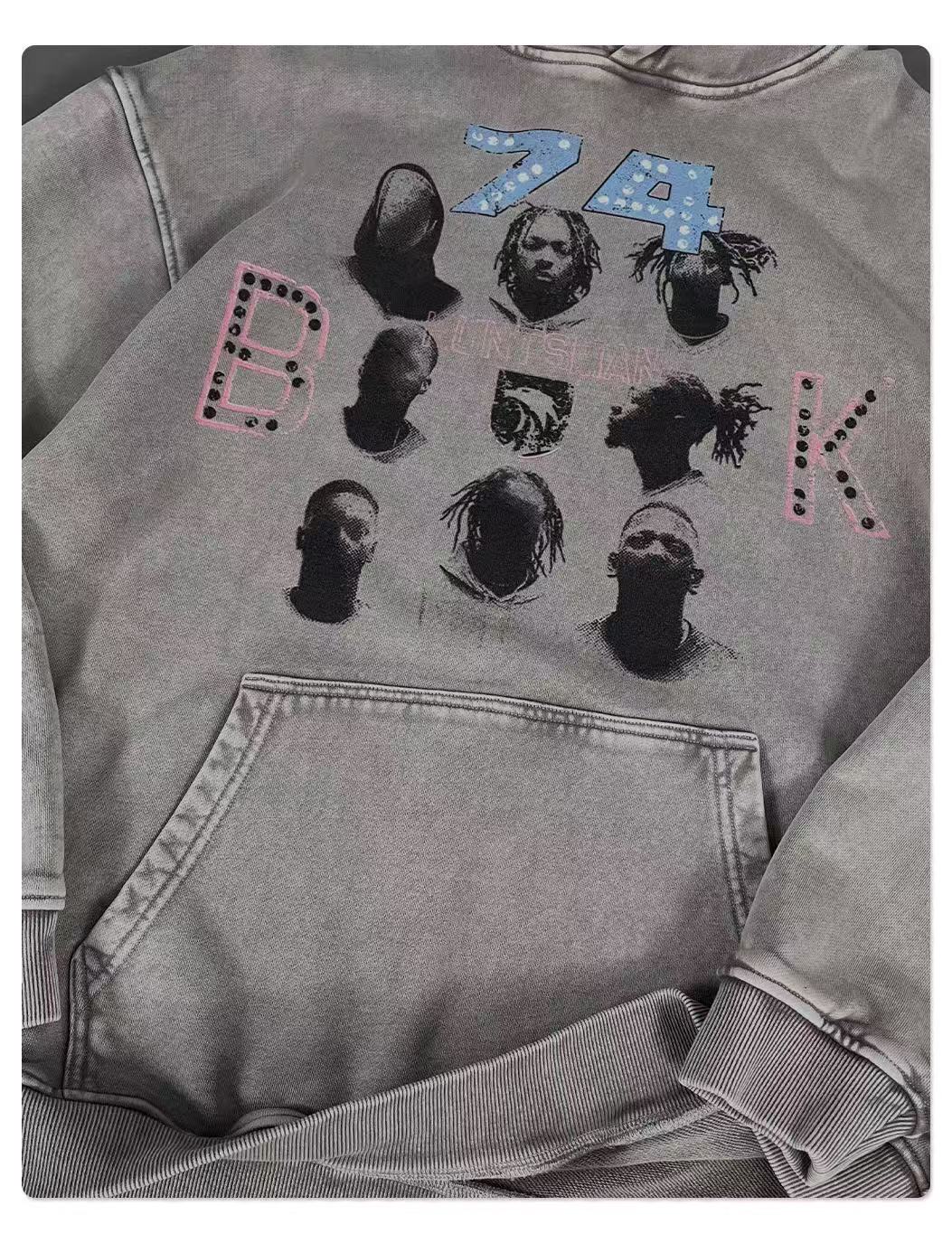 Vintage Washed Artist Graphic Hoodie | Streetwear Oversized Fit