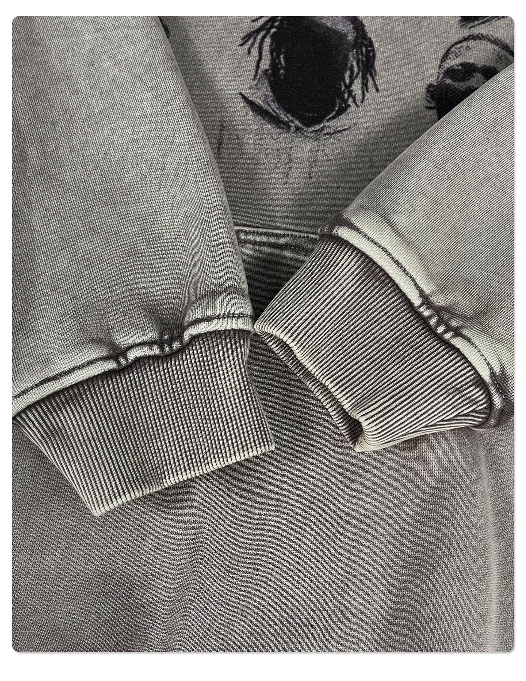 Vintage Washed Artist Graphic Hoodie | Streetwear Oversized Fit