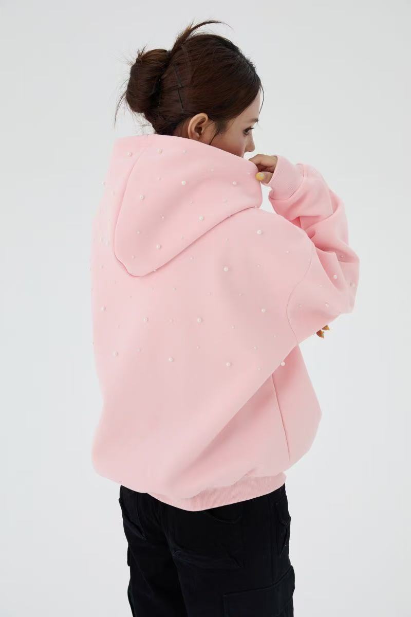 The Starstwinkle Pearl Embellished Script Pullover Hoodie