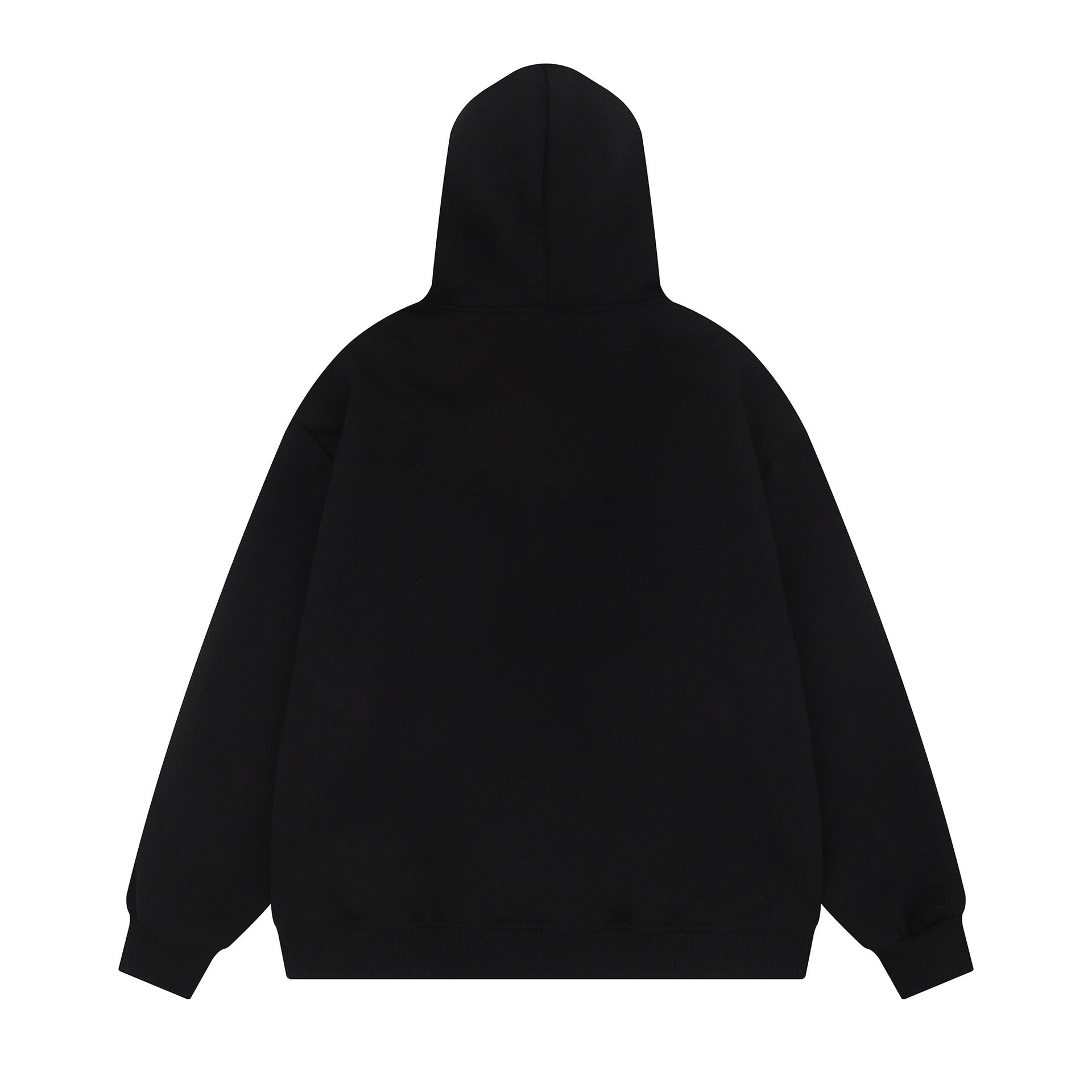 Fur-Trim Graphic Zip Hoodie | Street Style Fleece Jacket