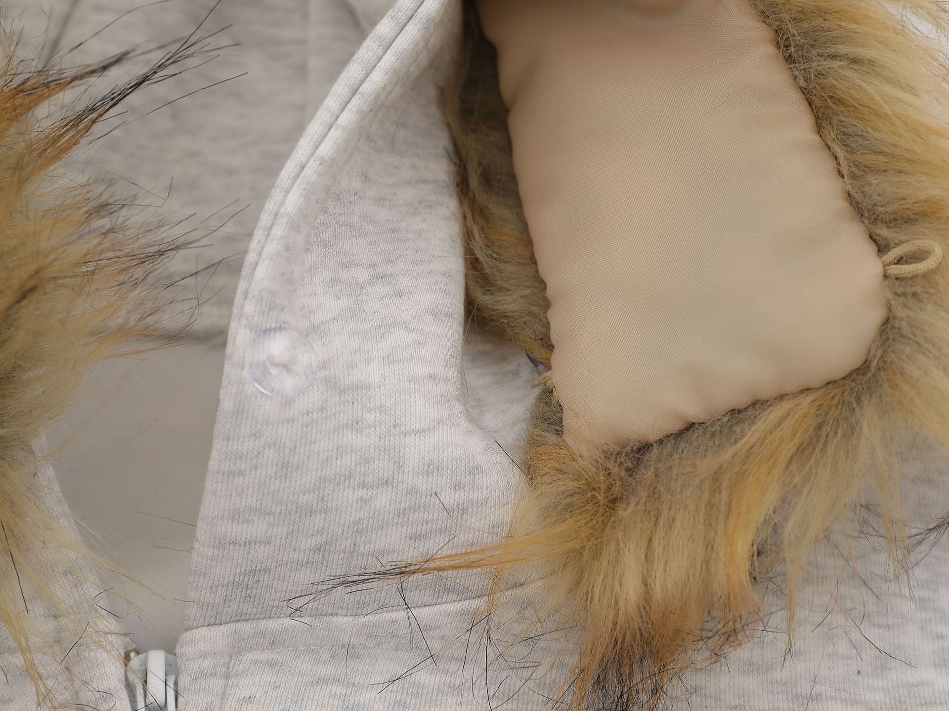 Fur-Trim Graphic Zip Hoodie | Street Style Fleece Jacket