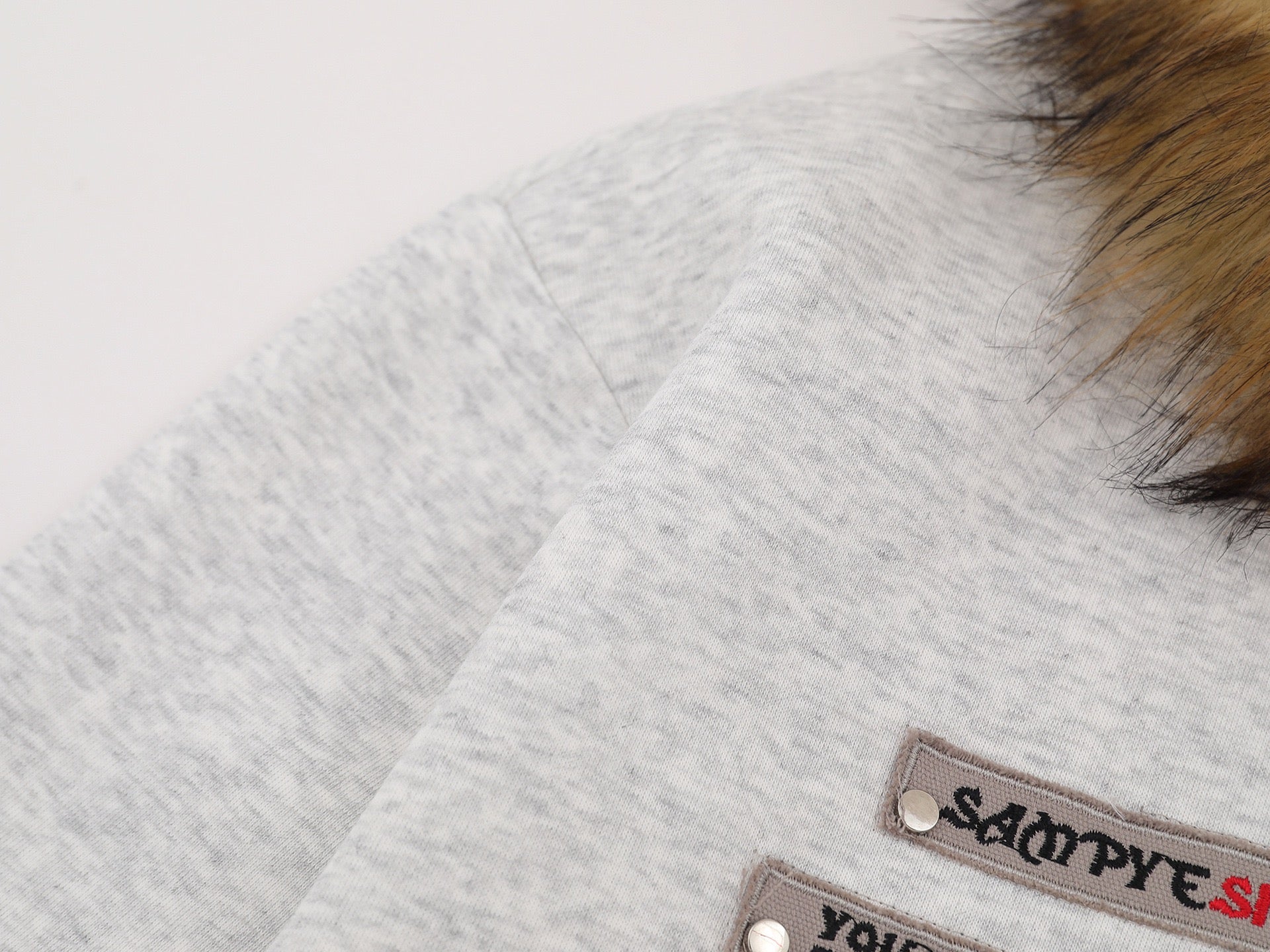 Fur-Trim Graphic Zip Hoodie | Street Style Fleece Jacket