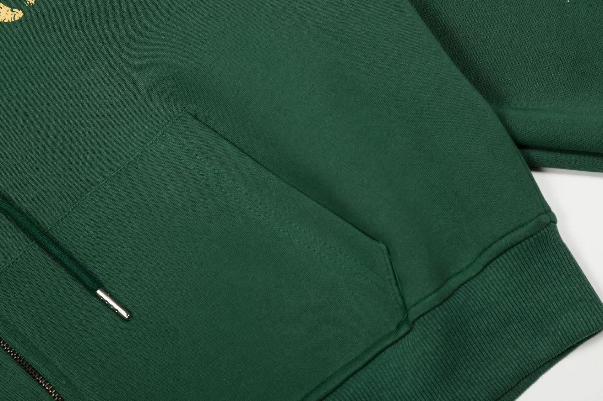 Varsity Graphic Zip-Up Hoodie | Oversized Streetwear Fleece