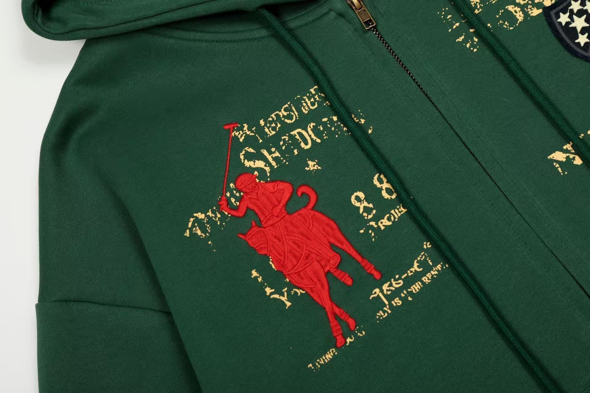 Varsity Graphic Zip-Up Hoodie | Oversized Streetwear Fleece