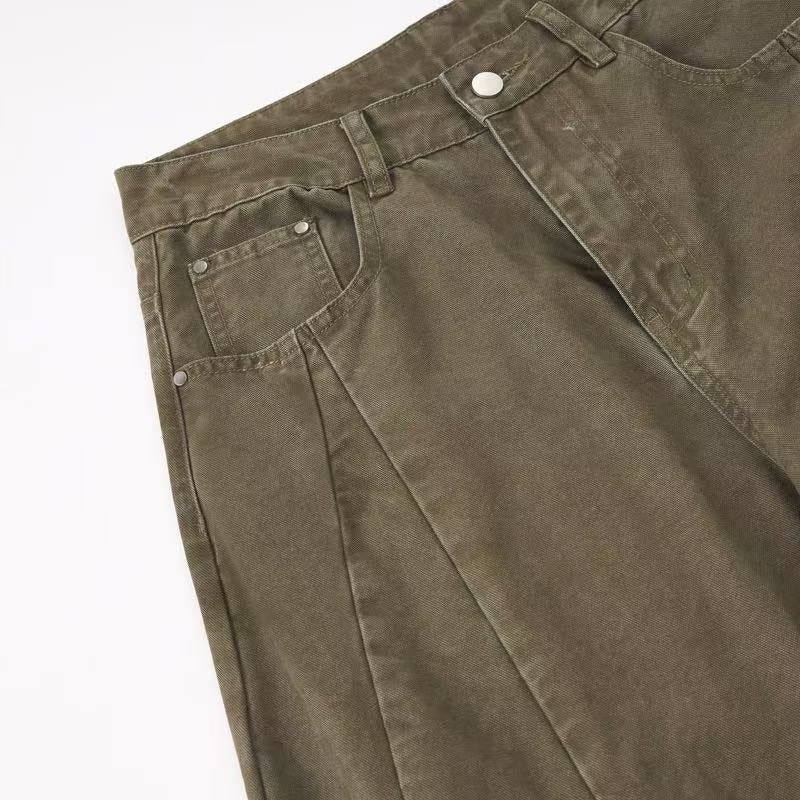 Wide-Leg Balloon Utility Pants | 100% Cotton Workwear