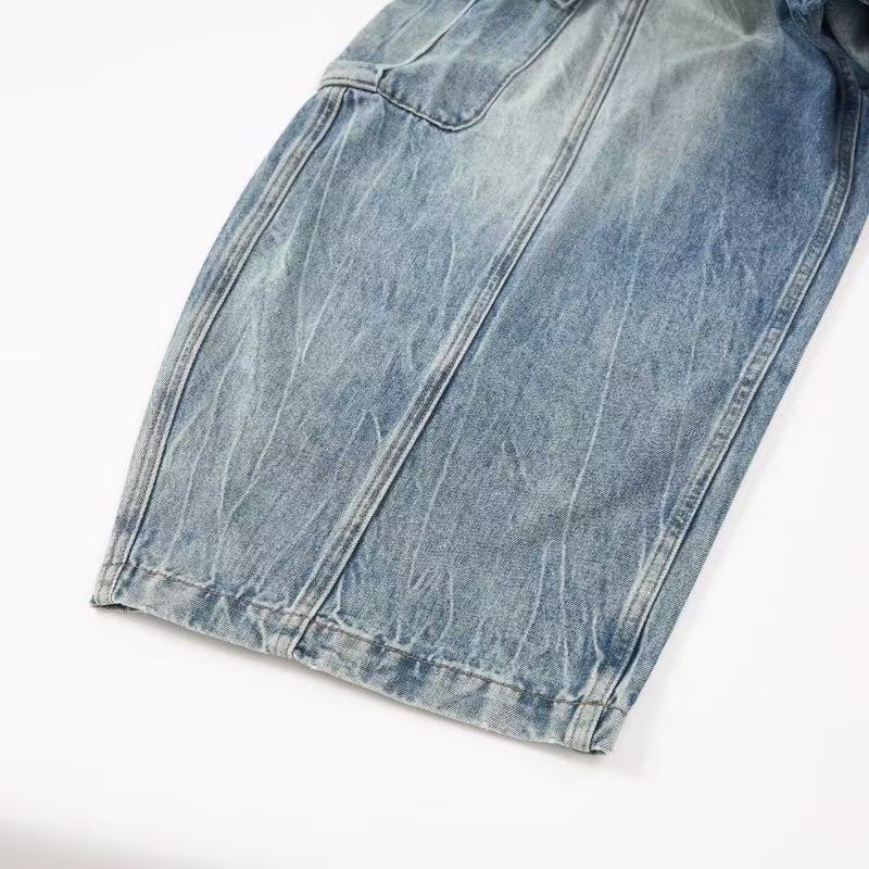 Vintage Cargo Wide-Leg Jeans | Relaxed Balloon Fit Denim