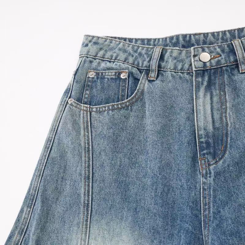 Vintage Cargo Wide-Leg Jeans | Relaxed Balloon Fit Denim