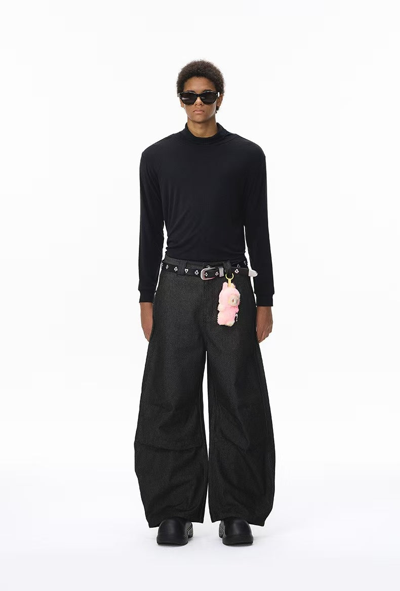Omirad Balloon Wide-Leg Pants | Sculptural Street Style