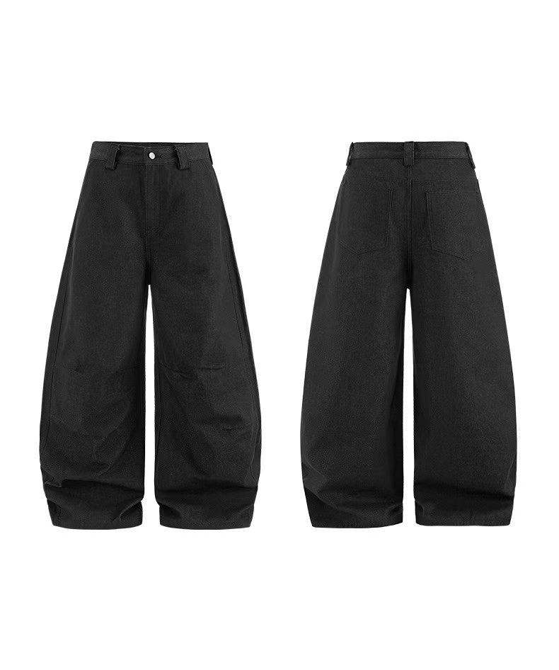 Omirad Balloon Wide-Leg Pants | Sculptural Street Style