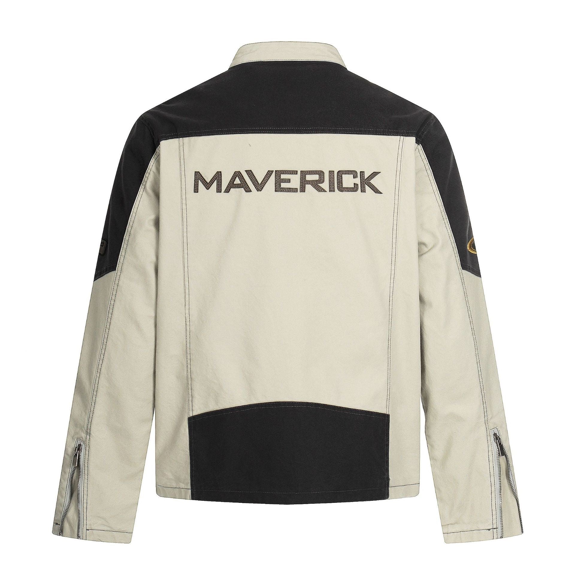 Maverick Contrast Moto Jacket | Racing-Inspired Streetwear