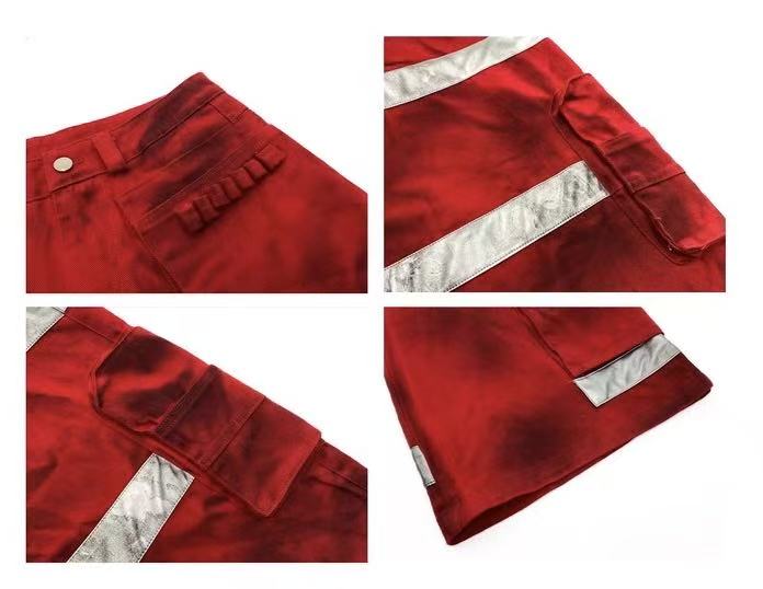 Omirad Reflective Cargo Pants – Wide-Leg Streetwear