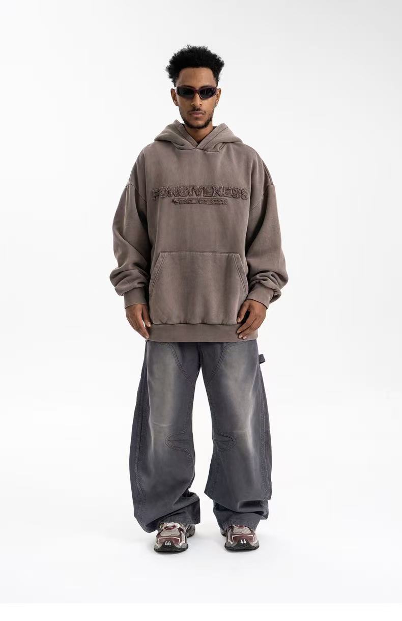 Omirad Curved-Cut Washed Work Pants | Wide Leg Carpenter