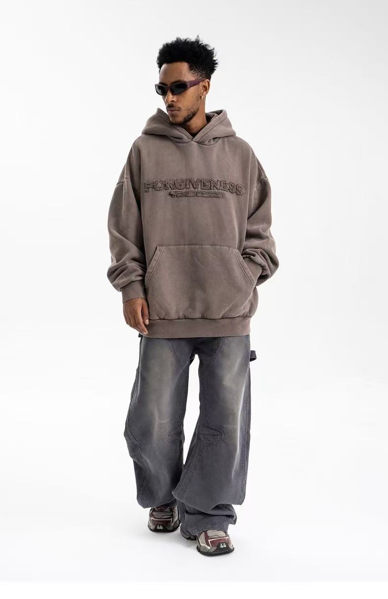 Omirad Curved-Cut Washed Work Pants | Wide Leg Carpenter