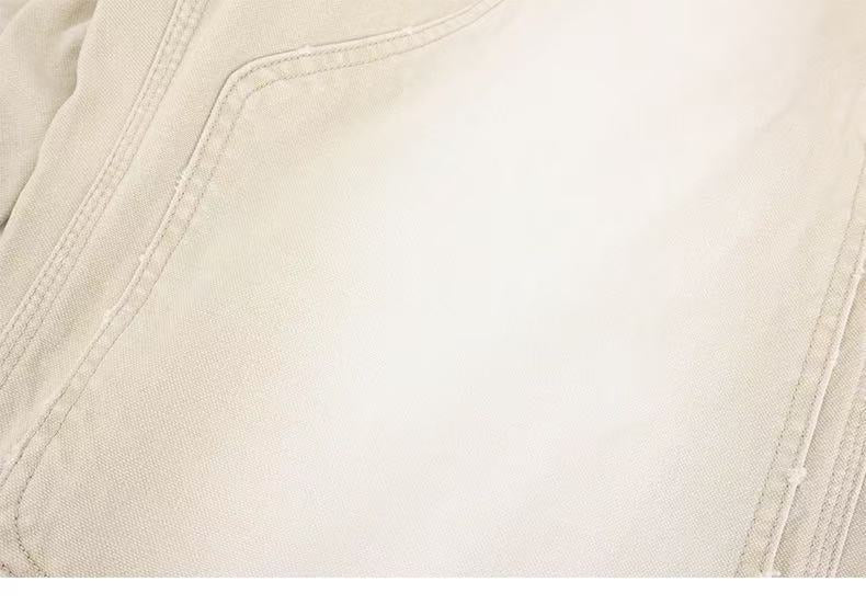 Omirad Curved-Cut Washed Work Pants | Wide Leg Carpenter