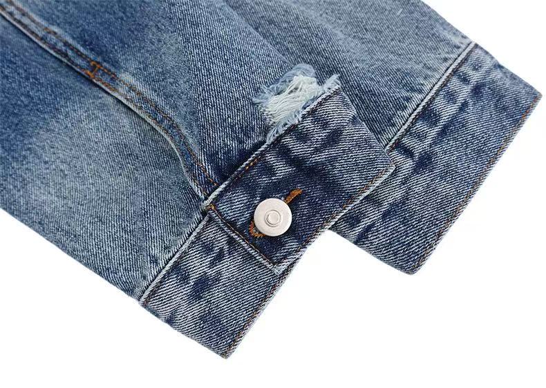 Vintage Patch Denim Jacket | Distressed Streetwear