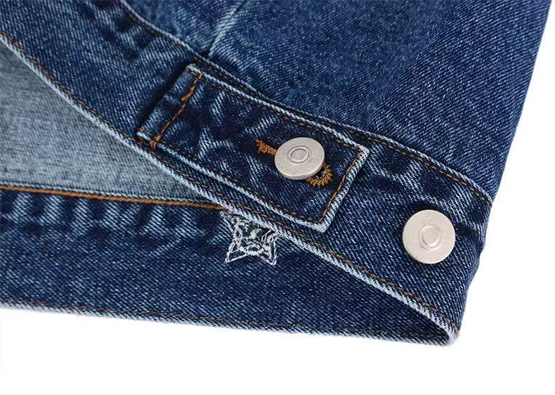 Vintage Patch Denim Jacket | Distressed Streetwear