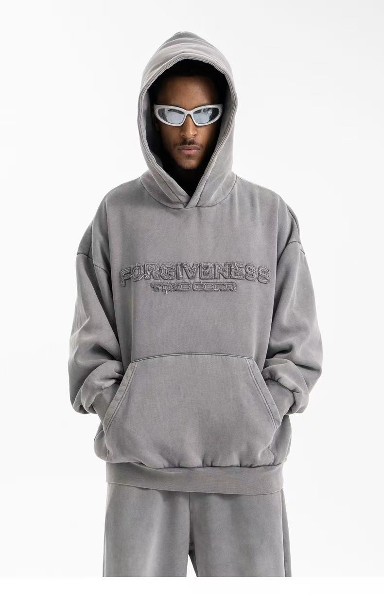 Omirad Forgiveness 3D Embroidered Oversized Hoodie