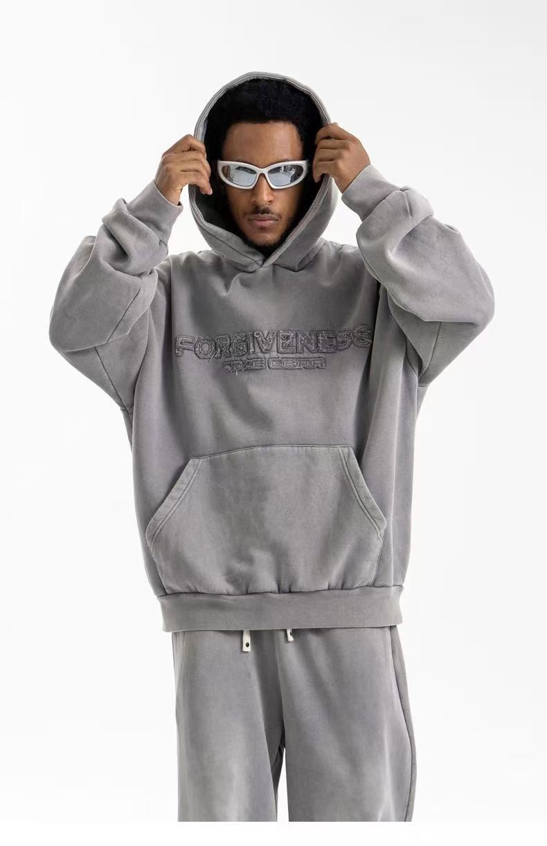Omirad Forgiveness 3D Embroidered Oversized Hoodie
