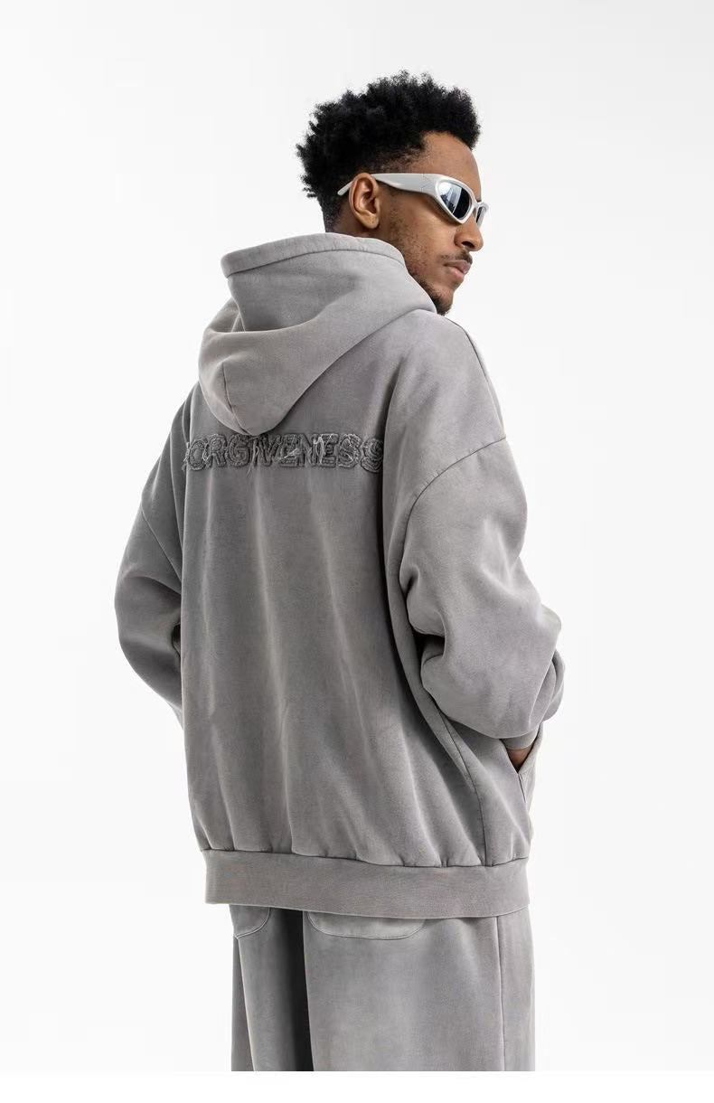Omirad Forgiveness 3D Embroidered Oversized Hoodie