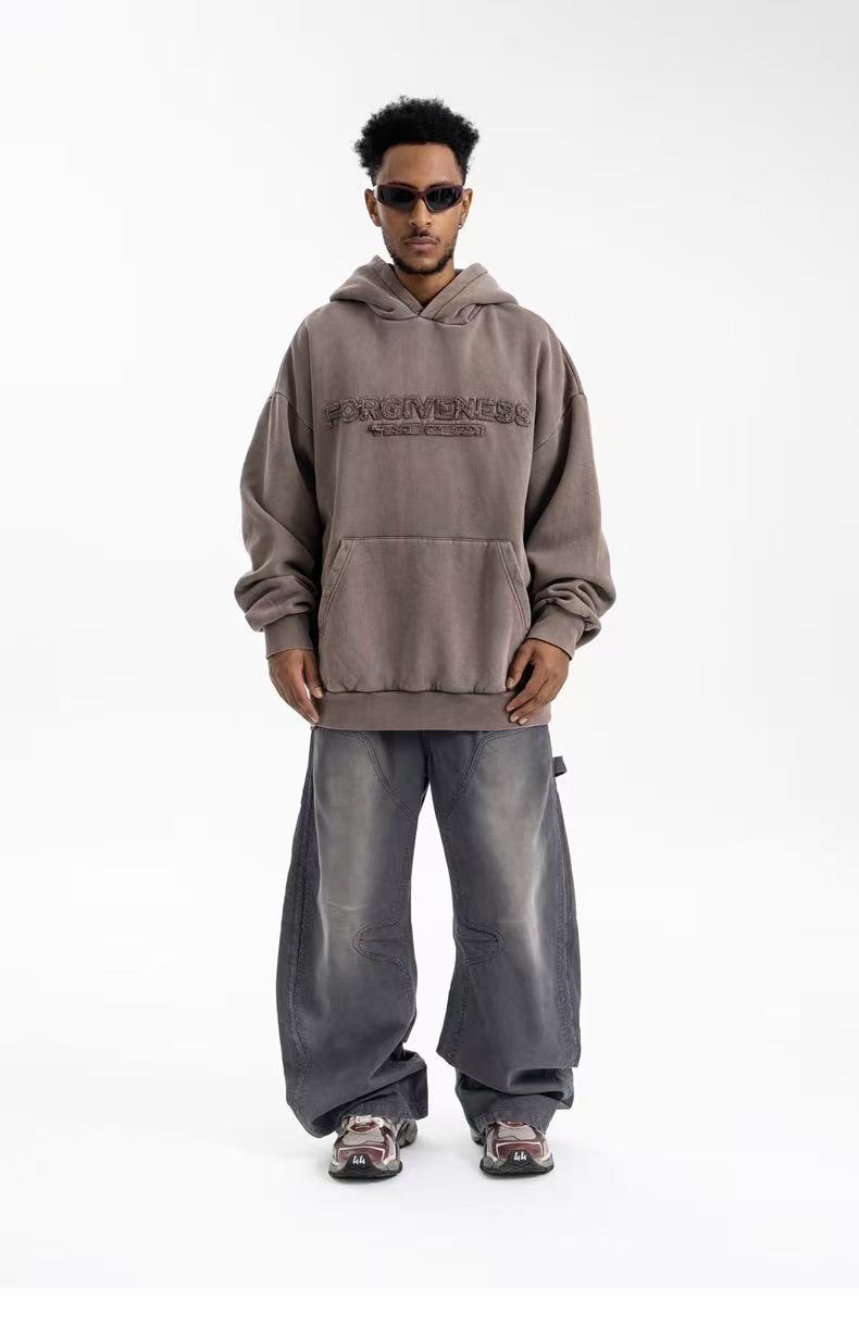 Omirad Forgiveness 3D Embroidered Oversized Hoodie