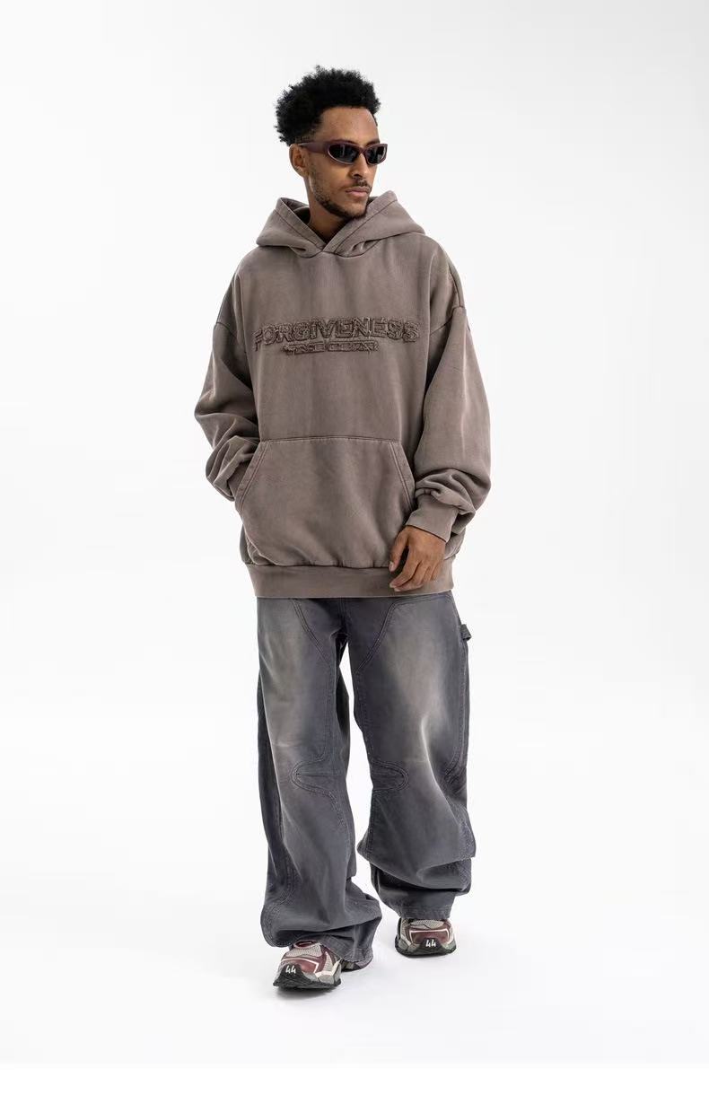 Omirad Forgiveness 3D Embroidered Oversized Hoodie