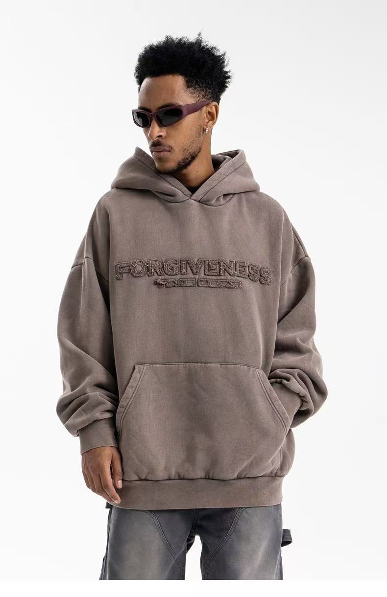 Omirad Forgiveness 3D Embroidered Oversized Hoodie