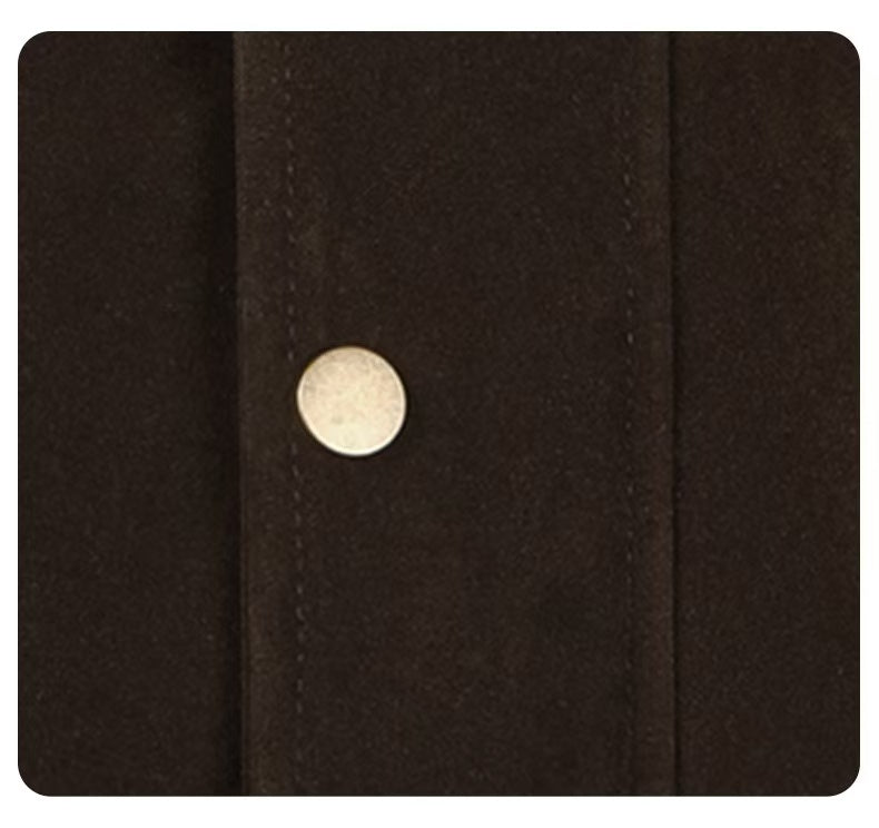 Omirad Military Suede Jacket | Buckle Strap Bomber