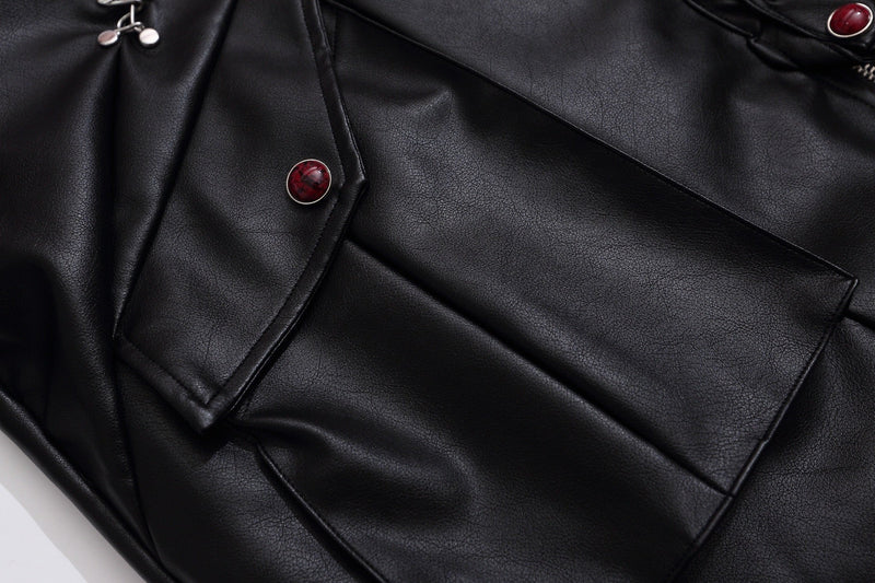 Omirad Contrast Fur PU Hooded Jacket | Streetwear Winter Coat